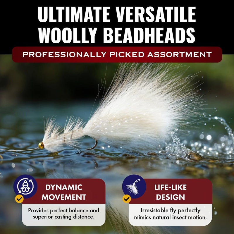 RoxStar Lures RoxStar Fly Shop | Wooly Bugger Flies Assortment | Hand Tied with Platinum Select Marabou | We Have Mastered The Woolly Bugger - The Results are Unmatched! Tied in House - Never Outsourced! - Image 3